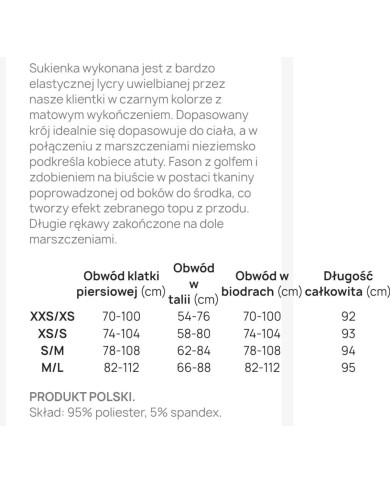 SUKIENKA BUENA BLACK JUST UNIQUE