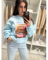BLUZA ROMA - BŁĘKITNA